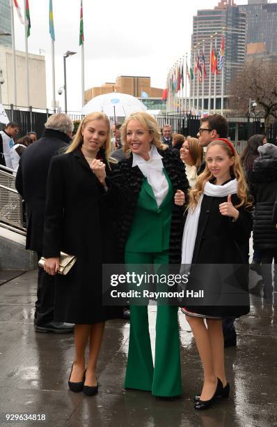 Princess Camilla of Bourbon Two Sicilies, Duchess of Castro, Princess Maria Chiara, Duchess of Capri in Rome, Monaco and Paris and Princess Maria...