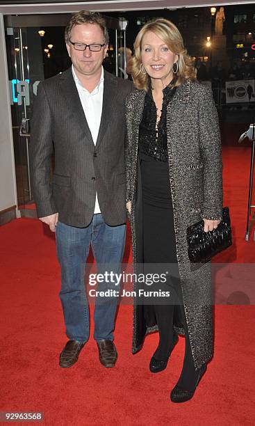 Nick Jones and Kirsty Young attends the UK Premiere of 'Harry Brown' at Odeon Leicester Square on November 10, 2009 in London, England.