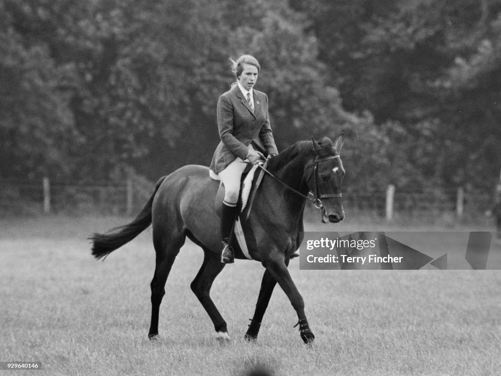 Anne, Princess Royal, riding a horse