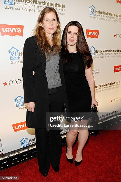 Actress Heather Matarazzo and Caroline Murphy attend The 2009 Emery Awards and 30th Anniversary of the Hetrick-Martin Institute at Cipriani, Wall...