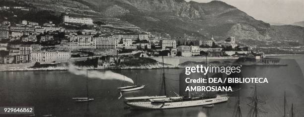 View of Monte Carlo, February Principality of Monaco, photograph by Giletta, from Le Figaro-Modes, No 14, February, 1904.