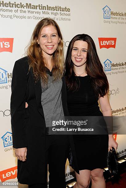 Actress Heather Matarazzo and Caroline Murphy attend The 2009 Emery Awards and 30th Anniversary of the Hetrick-Martin Institute at Cipriani, Wall...