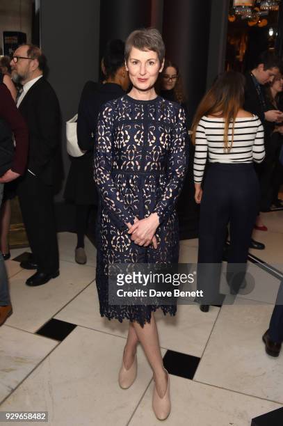 Josie Walker attends the Olivier Awards 2018 nominees celebration at Rosewood London on March 9, 2018 in London, England.