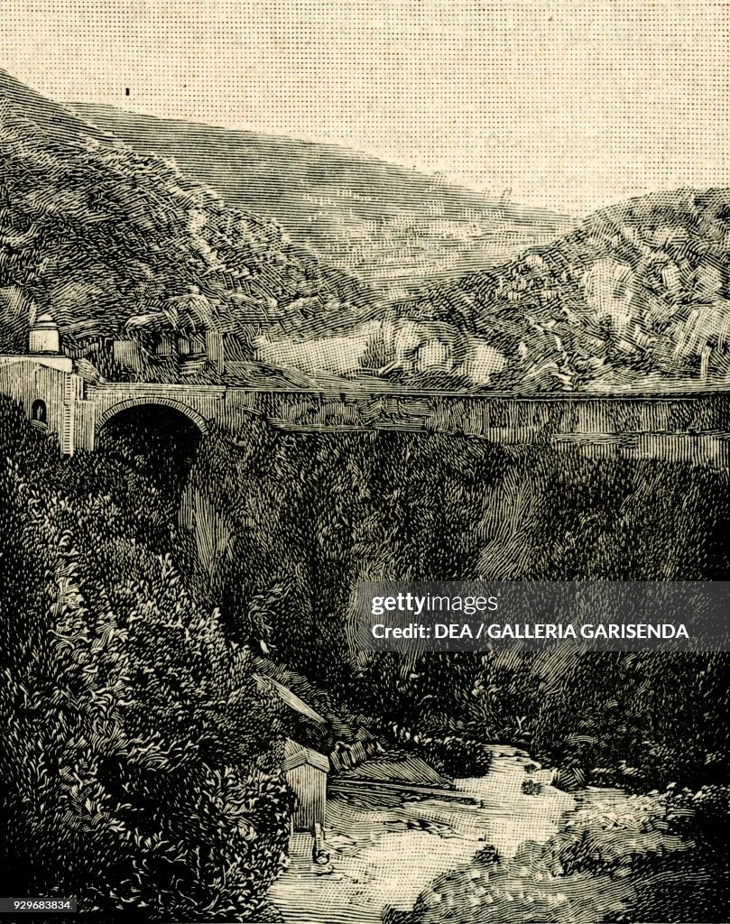 San Mauro bridge, Subiaco, Lazio
