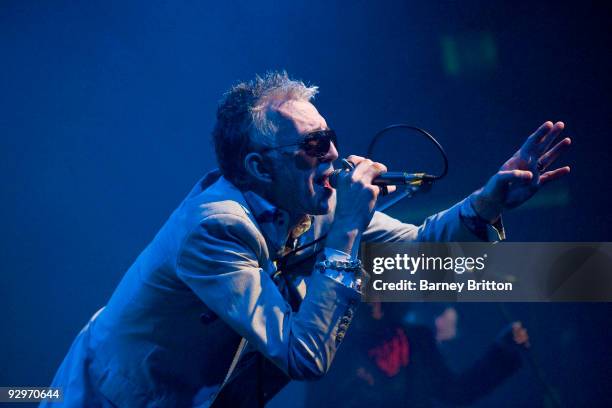 Robb Spragg of Alabama 3 performs on stage at The Forum on November 10, 2009 in London, England.