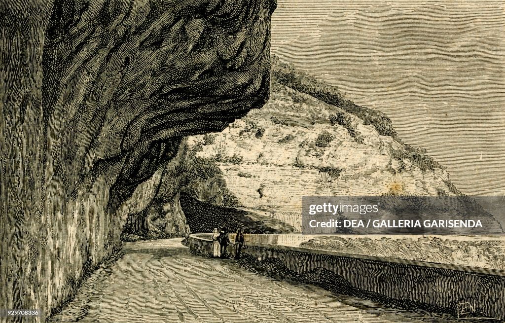The road leading to Pergine Valsugana, Trento