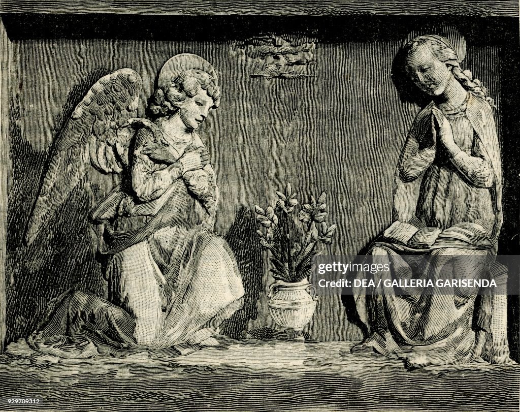 Annunciation, by Andrea Della Robbia, Tuscany