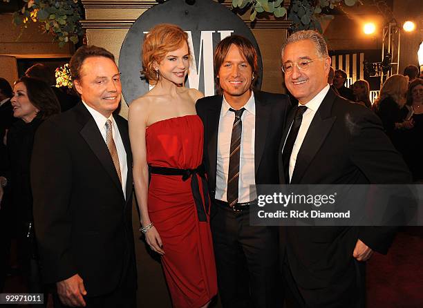 Writer Publisher Relations, Nashville Jody Williams, Nicole Kidman, Keith Urban and Del Bryant attends the 57th Annual BMI Country Awards at BMI on...