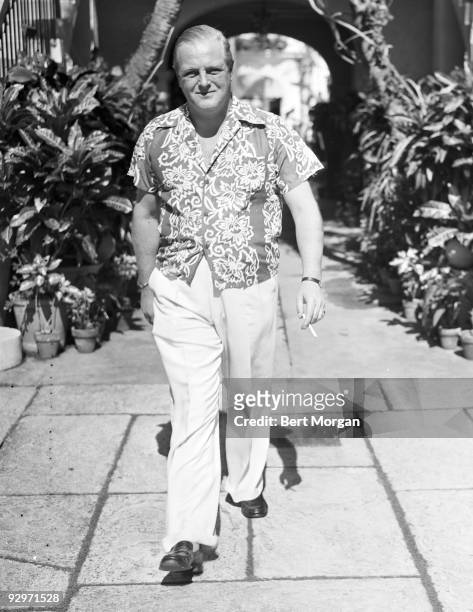Randolph Churchill in Palm Beach, Florida, c1950
