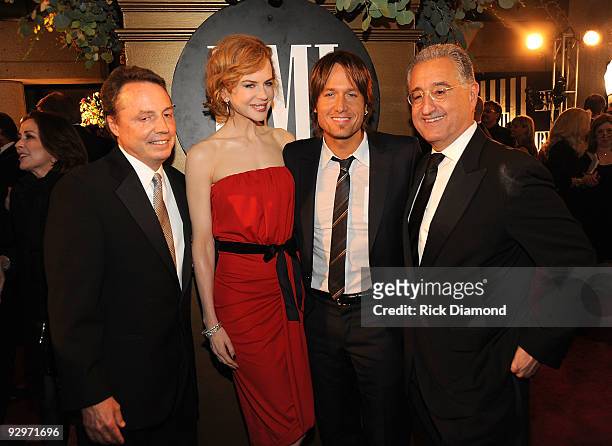 Writer Publisher Relations, Nashville Jody Williams, Nicole Kidman, Keith Urban and Del Bryant attends the 57th Annual BMI Country Awards at BMI on...