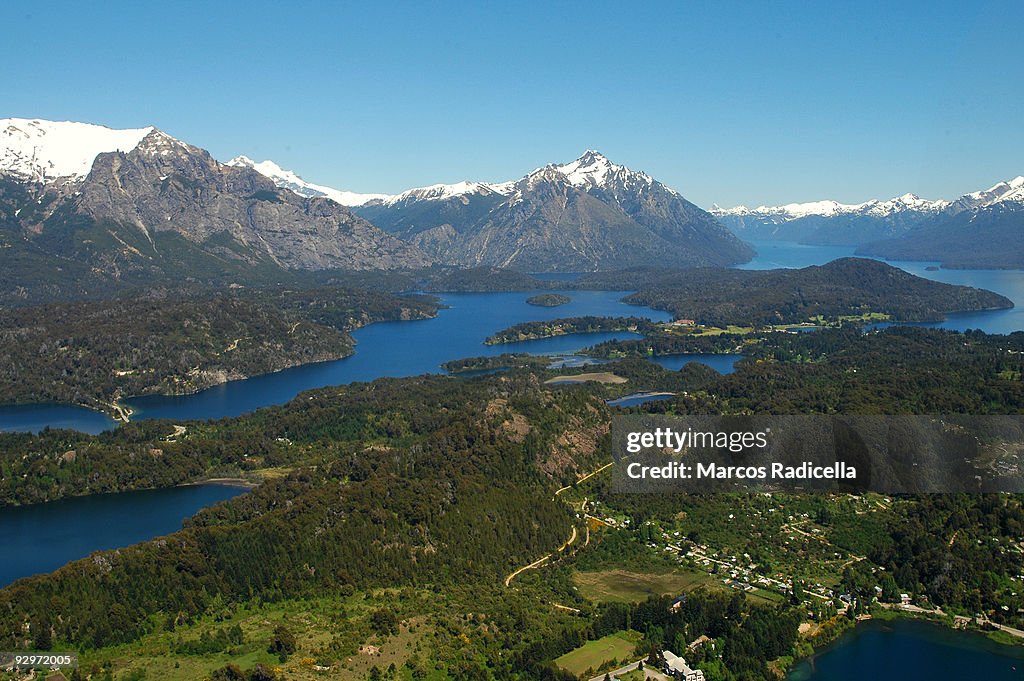 Bariloche air view Patagonia