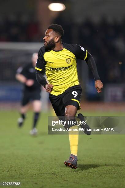 Darren Bent of Burton Albion during the Sky Bet Championship match between Burton Albion and Brentford the at Pirelli Stadium on March 6, 2018 in...