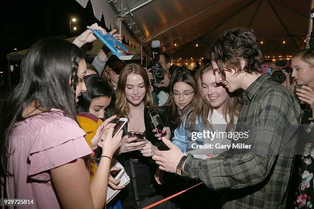 Timothee Chalamet attends the 2018 Texas Film Awards at AFS Cinema on March 8, 2018 in Austin, Texas.