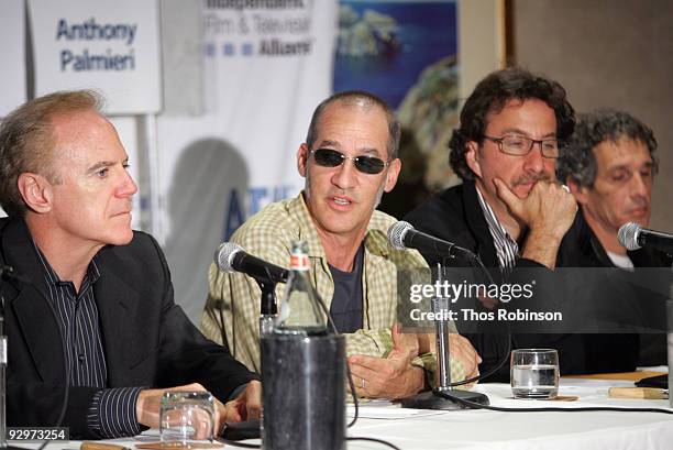 Cinematographers Richard Crudo, Roberto Schaefer, Michael Negrin, and Anthony Palmieri attend day 7 of the 2009 American Film Market, Film or...