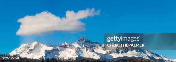 wilson piek in de san juan mountains - san miguel range stockfoto's en -beelden