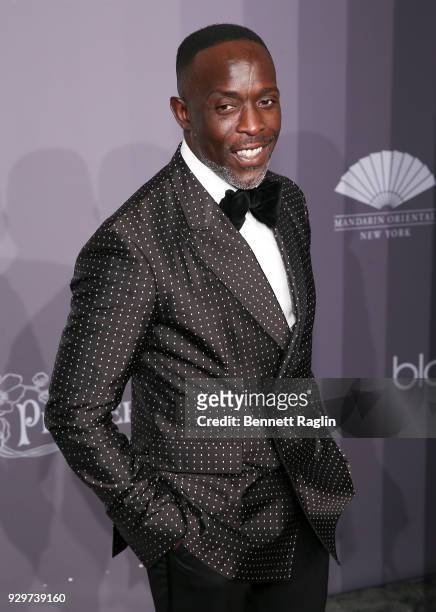 Actor Michael K. Williams attends the 2018 amfAR Gala New York at Cipriani Wall Street on February 7, 2018 in New York City.
