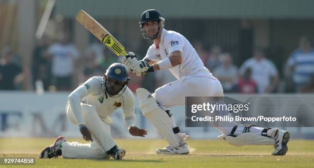 Kevin Pietersen batting for England during the 1st Test match between Sri Lanka and England at the Galle International Stadium, Galle, 28th March...