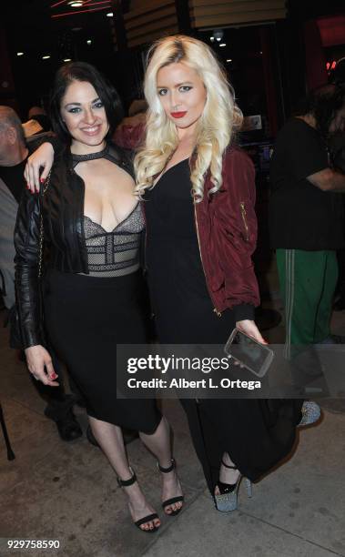 Madeline Menville and Gabby at the Film Opening of 'Return to Return to Nuke 'Em High Aka Vol. 2 ' held at Laemmle's Ahrya Fine Arts Theatre on March...