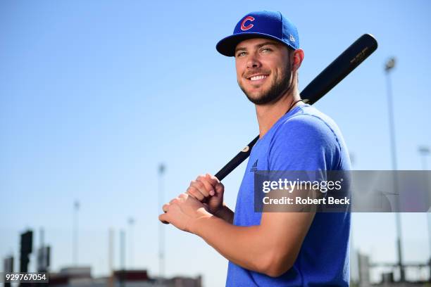 Season Preview: Portrait of Chicago Cubs Kris Bryant posing during spring training photo shoot at Sloan Park.Mesa, AZ 3/10/2017CREDIT: Robert Beck