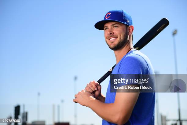 Season Preview: Portrait of Chicago Cubs Kris Bryant posing during spring training photo shoot at Sloan Park. Mesa, AZ 3/10/2017 CREDIT: Robert Beck