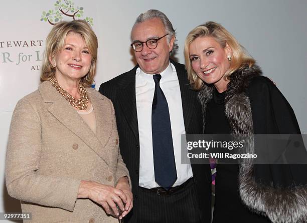 Martha Stewart, Alain Ducasse and Susan Magrino attend the 2nd annual Martha Stewart Center for Living at Mount Sinai Medical Center Gala at the...