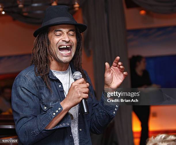 Musician and tennis star Yannick Noah attends the 6th Annual Ten O'Clock Classics benefit gala at the The Union Square Ballroom on November 10, 2009...