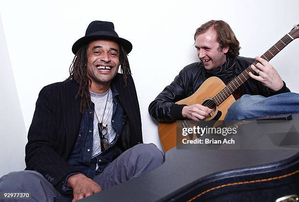 Musician Yannick Noah and guest attend the 6th Annual Ten O'Clock Classics benefit gala at the The Union Square Ballroom on November 10, 2009 in New...