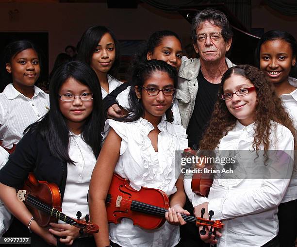 Musician Lou Reed attends the 6th Annual Ten O'Clock Classics benefit gala at the The Union Square Ballroom on November 10, 2009 in New York City.