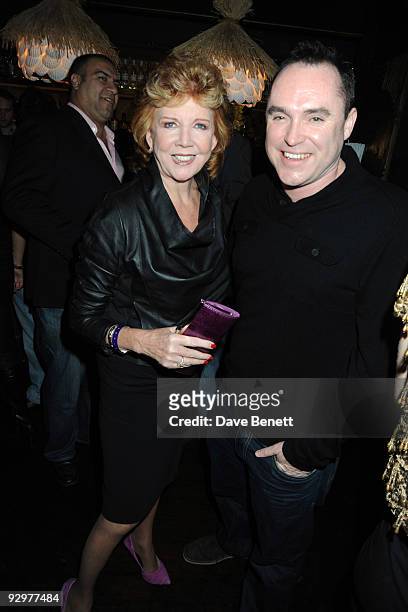 Singer Cilla Black and a guest attend the launch of new club Kanaloa on November 10, 2009 in London, England.
