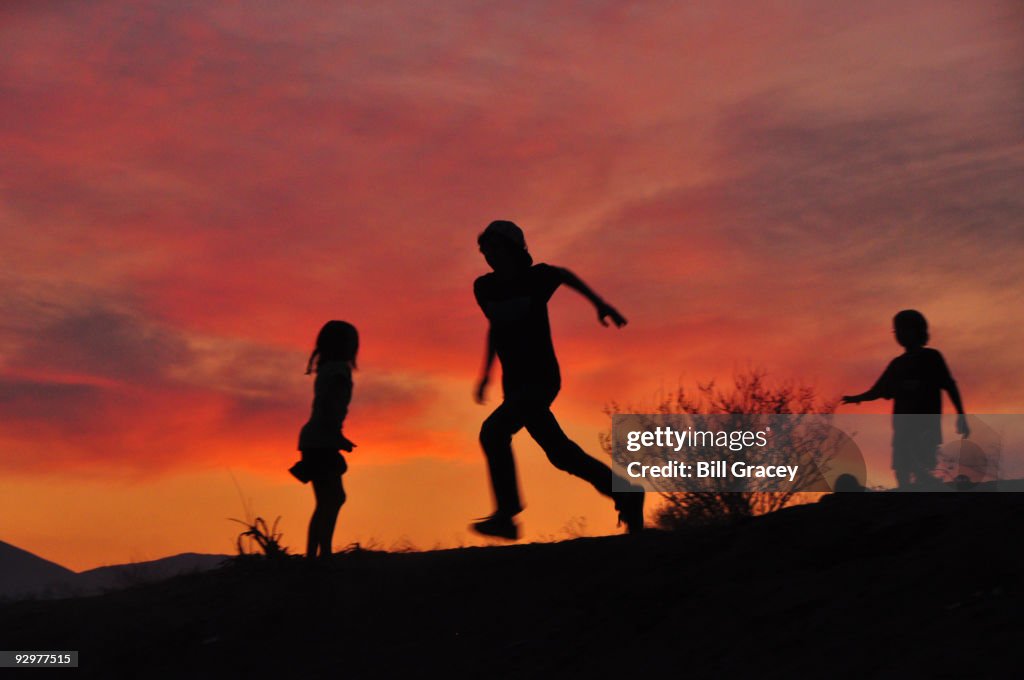 Child's Play at Sunset