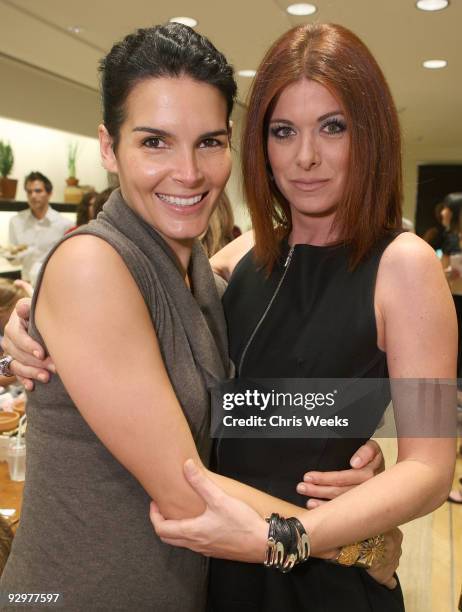 Actresses Angie Harmon and Deborah Messing attends the Tod's Shopping Event hosted by Vogue on November 10, 2009 in Beverly Hills, California.