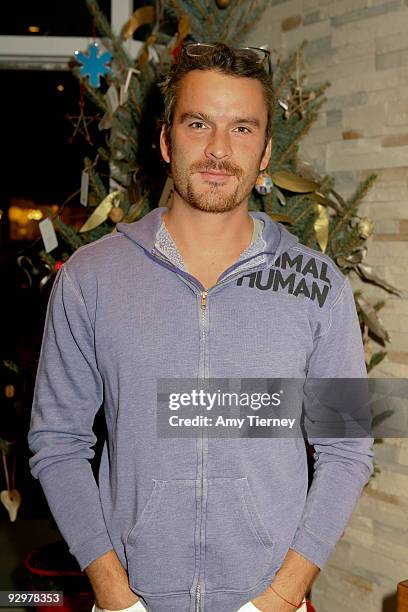 Balthazar Getty attends Anna Getty's "I'm Dreaming of a Green Christmas" Book Launch Party at Environment Furniture on November 10, 2009 in Los...