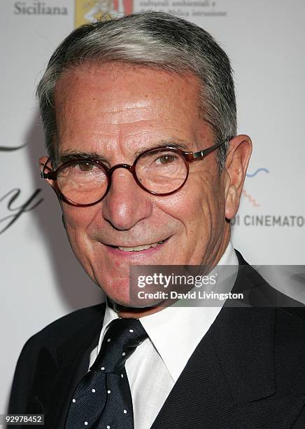 Medusa president Carlo Rossella attends the opening night of Cinema Italian Style 2009 and US premiere of "Baaria" at the Egyptian Theatre on...