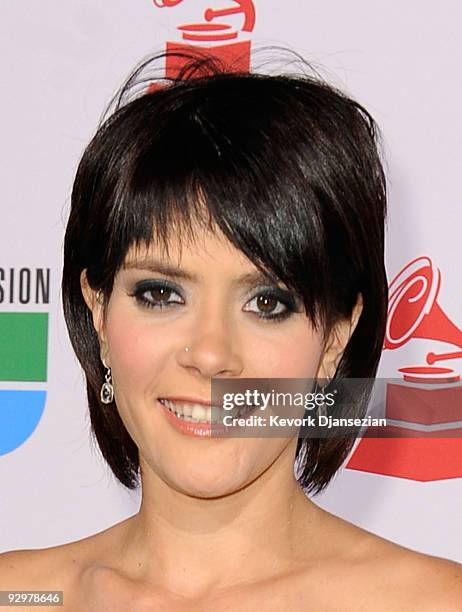 Singer Kany Garcia arrives at the 10th annual Latin GRAMMY Awards held at Mandalay Bay Events Center on November 5, 2009 in Las Vegas, Nevada.