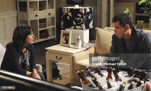 Kimberly McCullough and Jason Thompson in a scene that airs the week of November 16, 2009 on Disney General Entertainment Content via Getty Images...