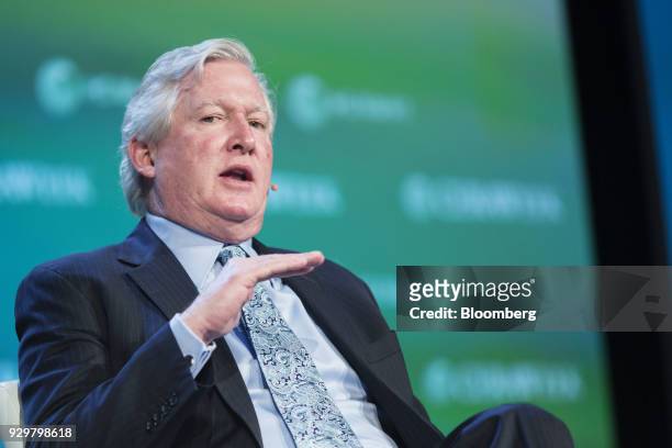 Christopher Crane, president and chief executive officer of Exelon Corp., speaks during the 2018 CERAWeek by IHS Markit conference in Houston, Texas,...