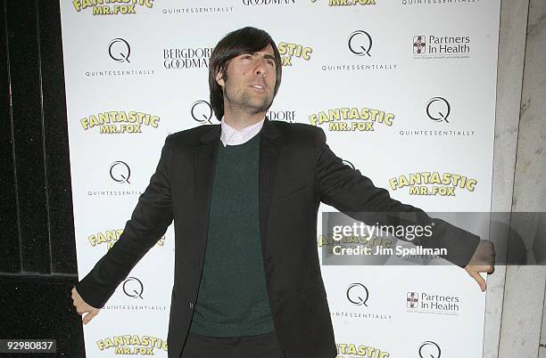 Actor Jason Schwartzman attends the "Fantastic Mr. Fox" premiere at Bergdorf Goodman on November 10, 2009 in New York City.