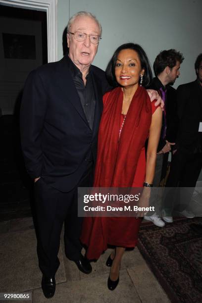 Michael Caine and Shakira Caine attend the Harry Brown European Film Premiere Afterparty on November 10, 2009 in London, England.