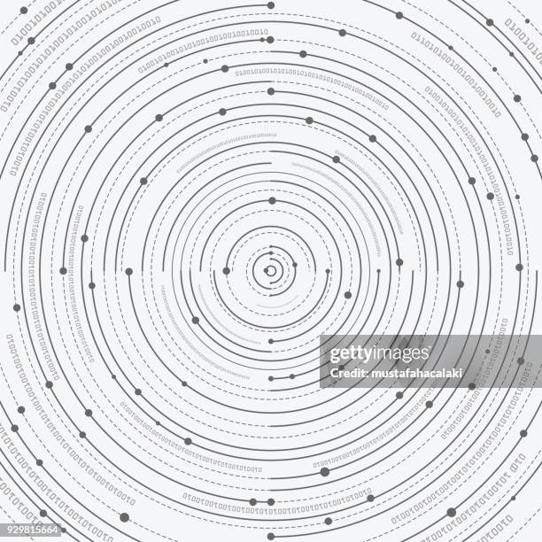 abstract circles - computer network diagram stock illustrations