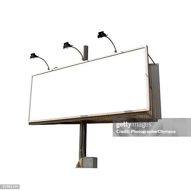 isolated billboard - stadium lights stock pictures, royalty-free photos & images