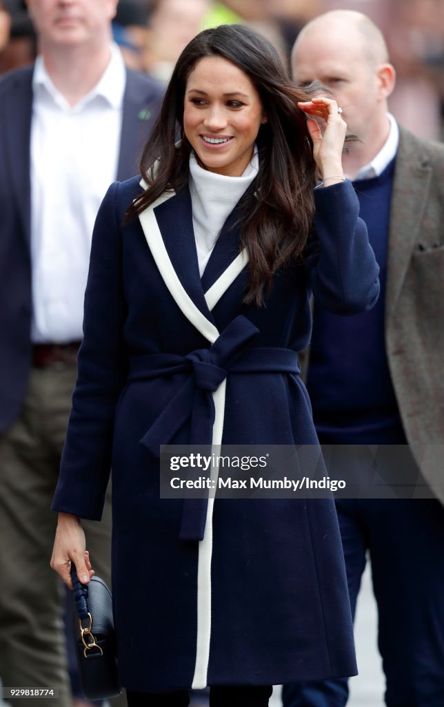 Fashion Meghan Markle Blue Jacket Meghan Markle Fashion: Her Most