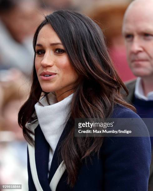 Meghan Markle visits Millennium Point to attend an event celebrating International Women's Day on March 8, 2018 in Birmingham, England.