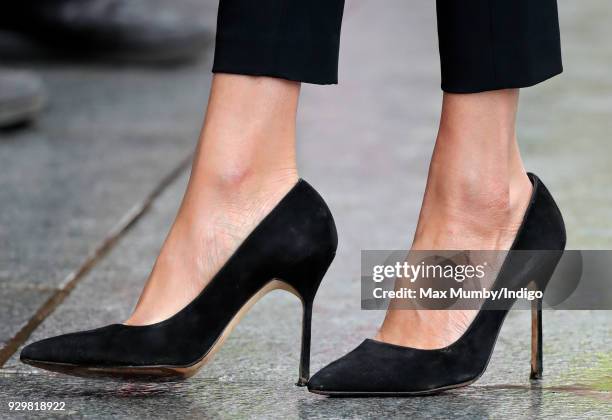 Meghan Markle visits Millennium Point to attend an event celebrating International Women's Day on March 8, 2018 in Birmingham, England.