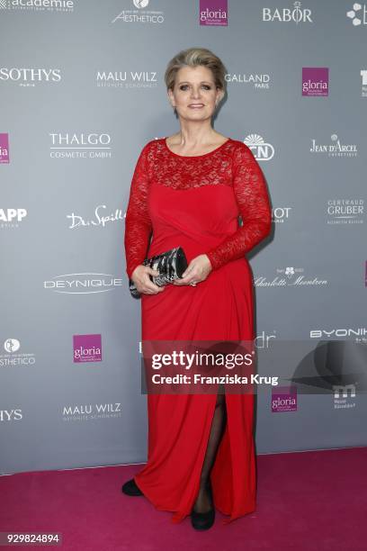 Andrea Spatzek attends the Gloria - Deutscher Kosmetikpreis at Hilton Hotel on March 9, 2018 in Duesseldorf, Germany.