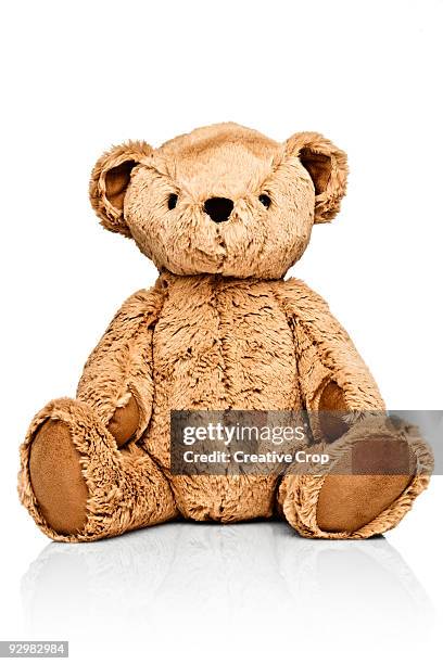 child's teddy bear - teddybear stock pictures, royalty-free photos & images