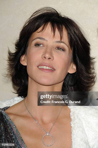 Actress Sophie Marceau attends the premiere of "L'Homme de chevet" at Cinematheque Francaise on November 9, 2009 in Paris, France.