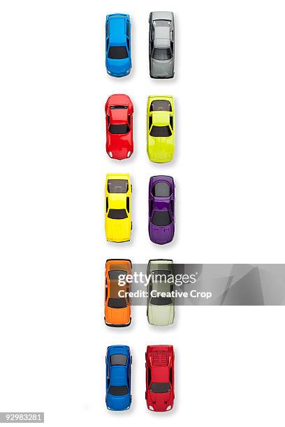 traffic jam of toy cars - toy car 個照片及圖片檔