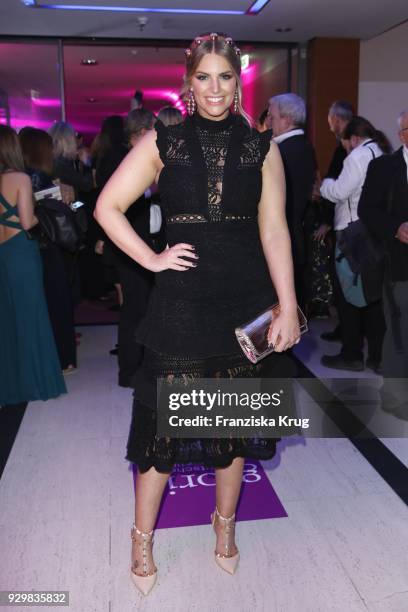 Angelina Kirsch during the Gloria - Deutscher Kosmetikpreis at Hilton Hotel on March 9, 2018 in Duesseldorf, Germany.