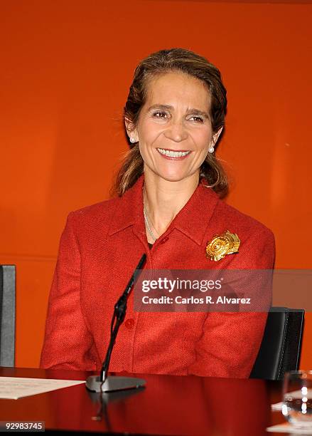 Princess Elena of Spain attends charity campaign "Un Juguete una Ilusion" 10th anniversary press conference at RTVE building on November 11, 2009 in...