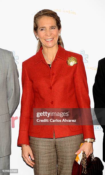 Princess Elena of Spain attends charity campaign "Un Juguete una Ilusion" 10th anniversary press conference at RTVE building on November 11, 2009 in...